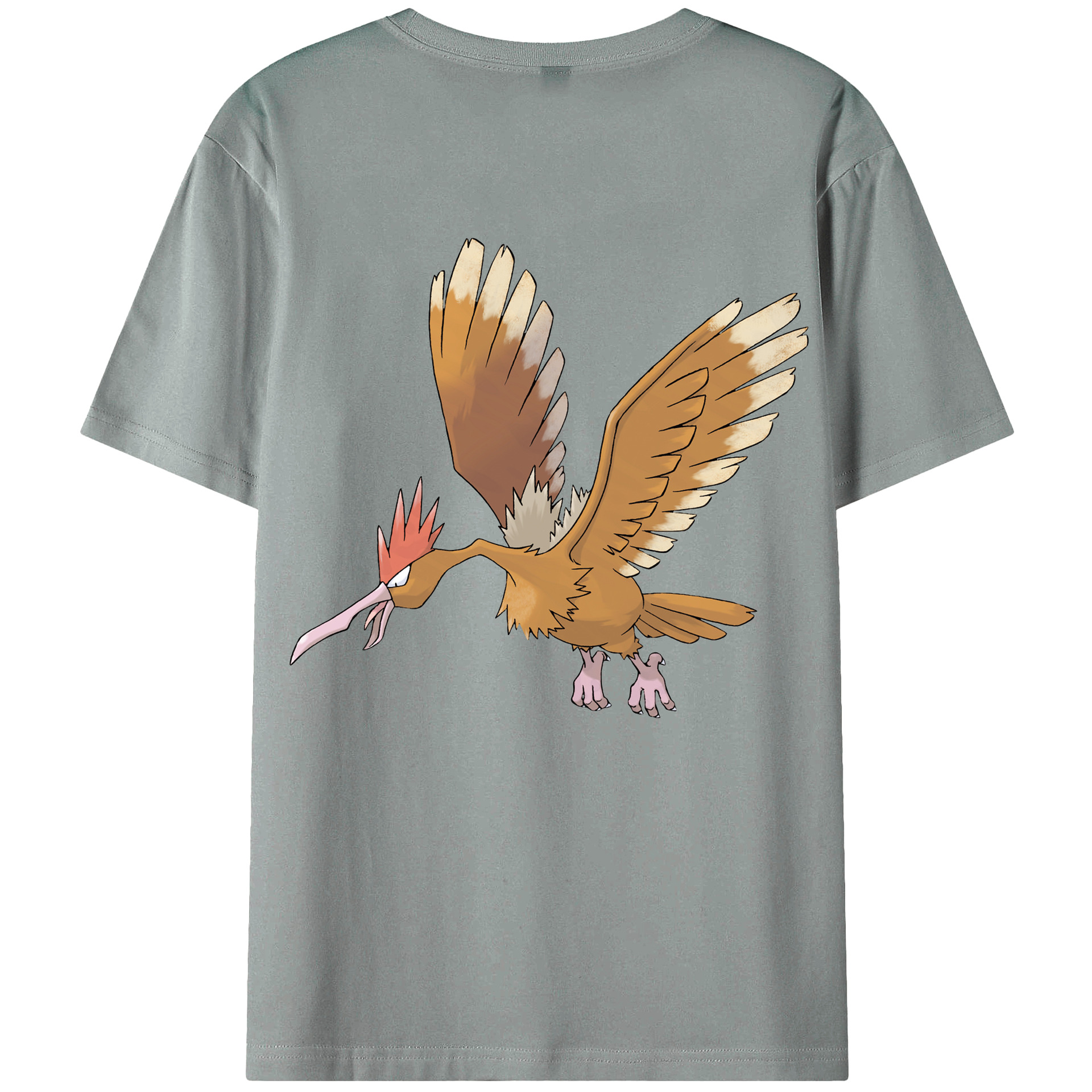 （画像用） ポケットモンスター Pokémon 綿100％ メンズ半袖Tシャツ（バックプリント） 通気性